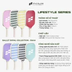 Vợt Pickleball Lifestyle Series – Ballet Royal Collection (16mm) – Red Queen Heart