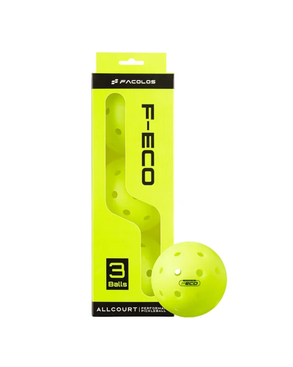 Bộ 3 Bóng Pickleball Facolos F-Eco Bền Bỉ