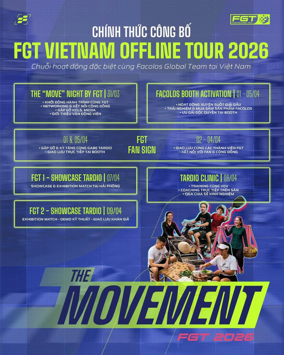 Facolos khẳng định bước chuyển mình chiến lược năm 2026, hướng tới vai trò hạt nhân trong hệ sinh thái pickleball châu Á