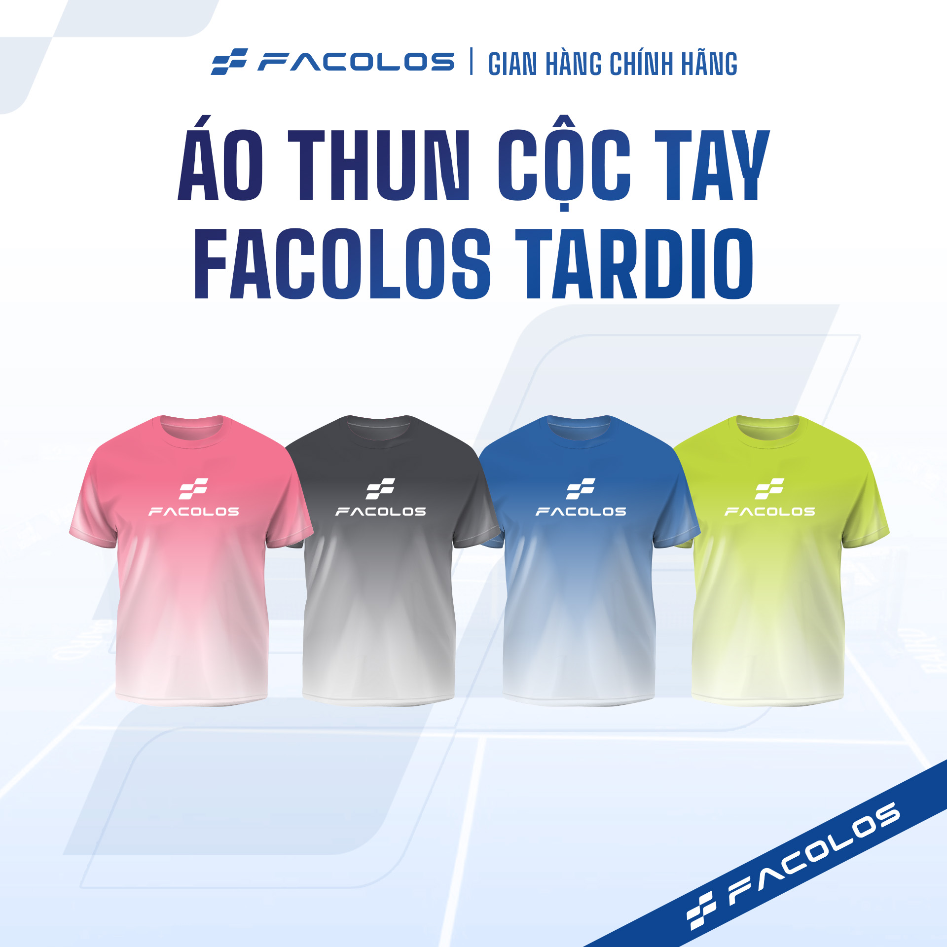ÁO THI ĐẤU PICKLEBALL FACOLOS GRADIENT