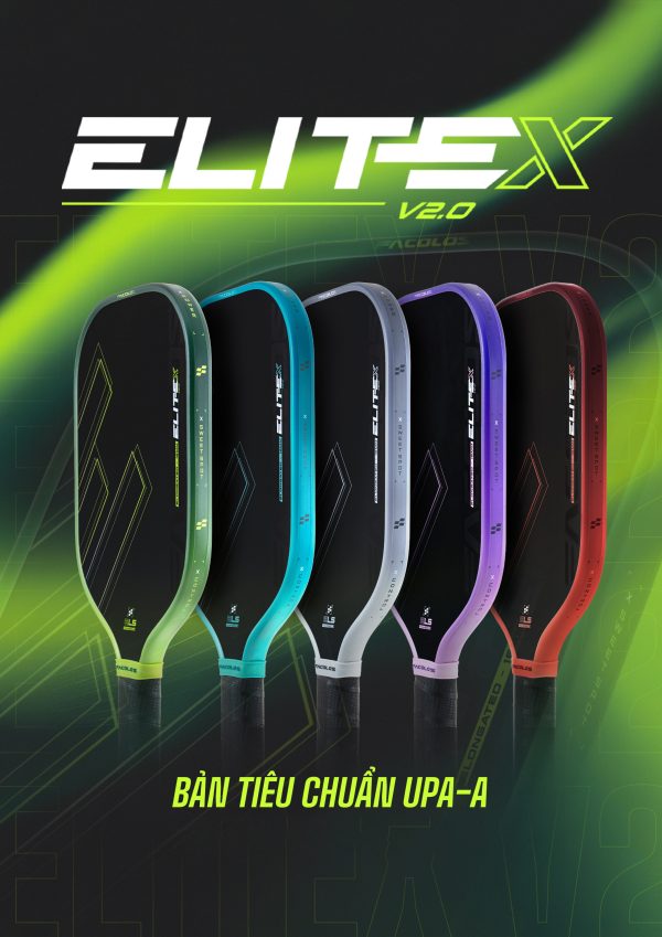 VỢT PICKLEBALL FACOLOS ELITE X V2 BẢN TIÊU CHUẨN – CHỨNG NHẬN UPA-A